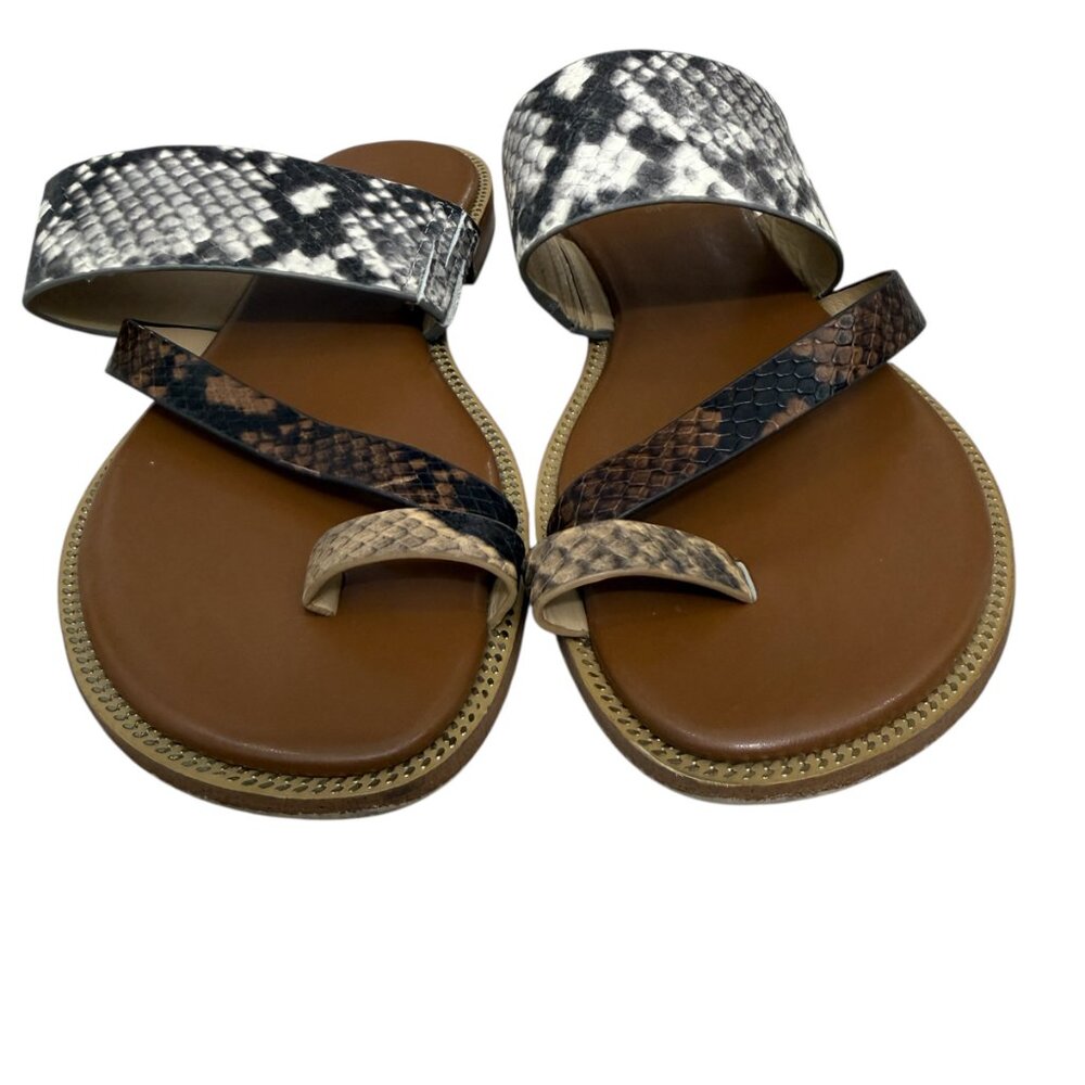 Michael Kors Pratt Two-Tone Python Embossed Leath… - image 3